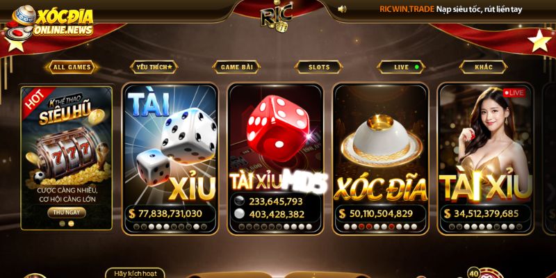 Cổng Game Ricwin - Nền Tảng Cá Cược Xóc Đĩa Uy Tín #1 Những điều cần biết về cổng game Ricwin